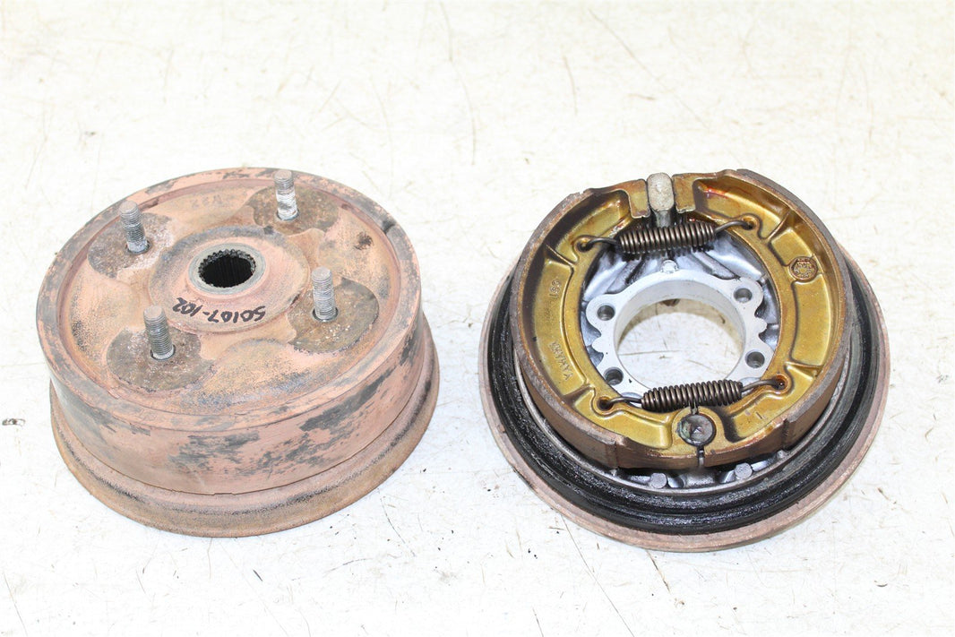 1999 Yamaha Grizzly 600 4x4 Rear Brake Drum Backing Plate Panel Hub 50107