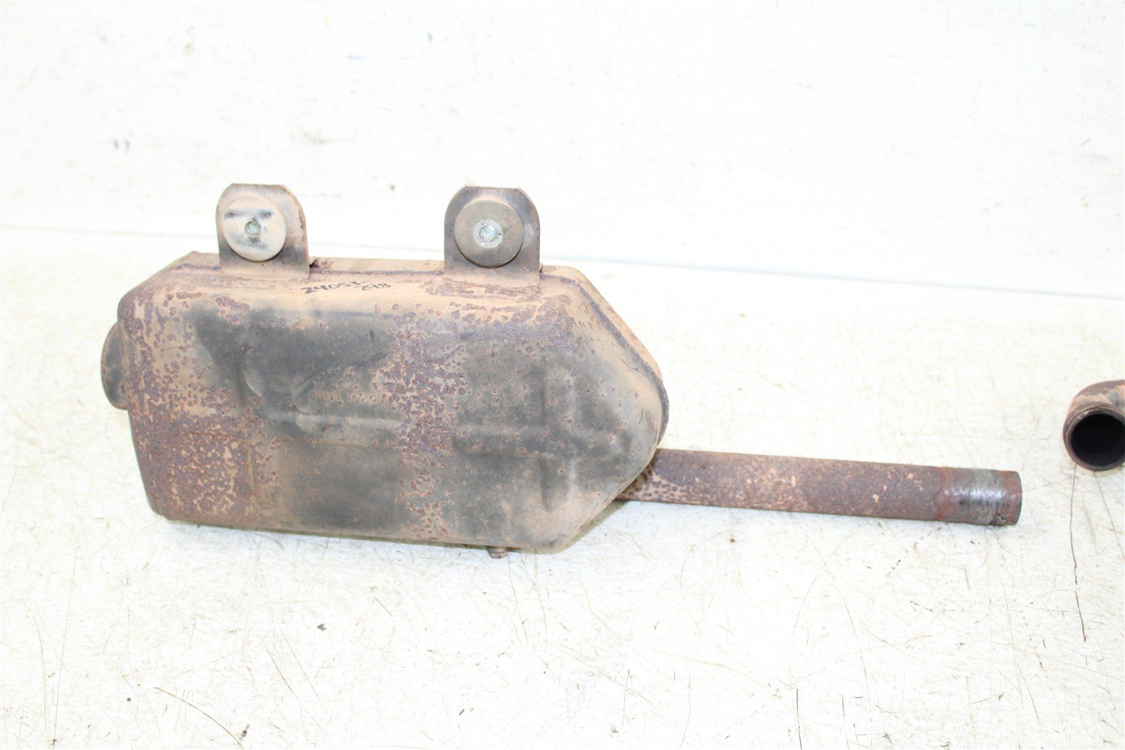 1998 Kawasaki Bayou 220 Exhaust Head Pipe Silencer Muffler 24053