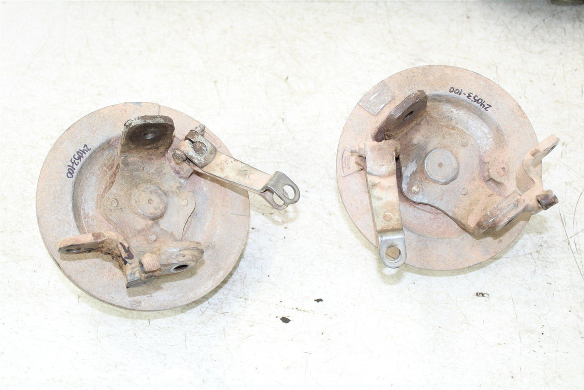 1998 Kawasaki Bayou 220 Front Brake Drums Backing Plate Panel Hub Spindle 24053