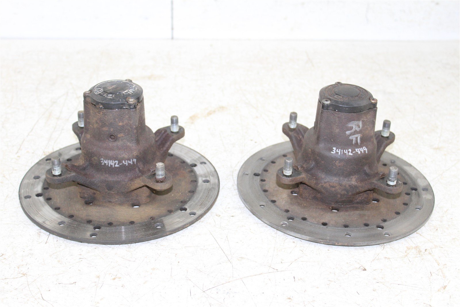 2001 Polaris Sportsman 400 4x4 Front Hubs Brake Rotors Set 34142