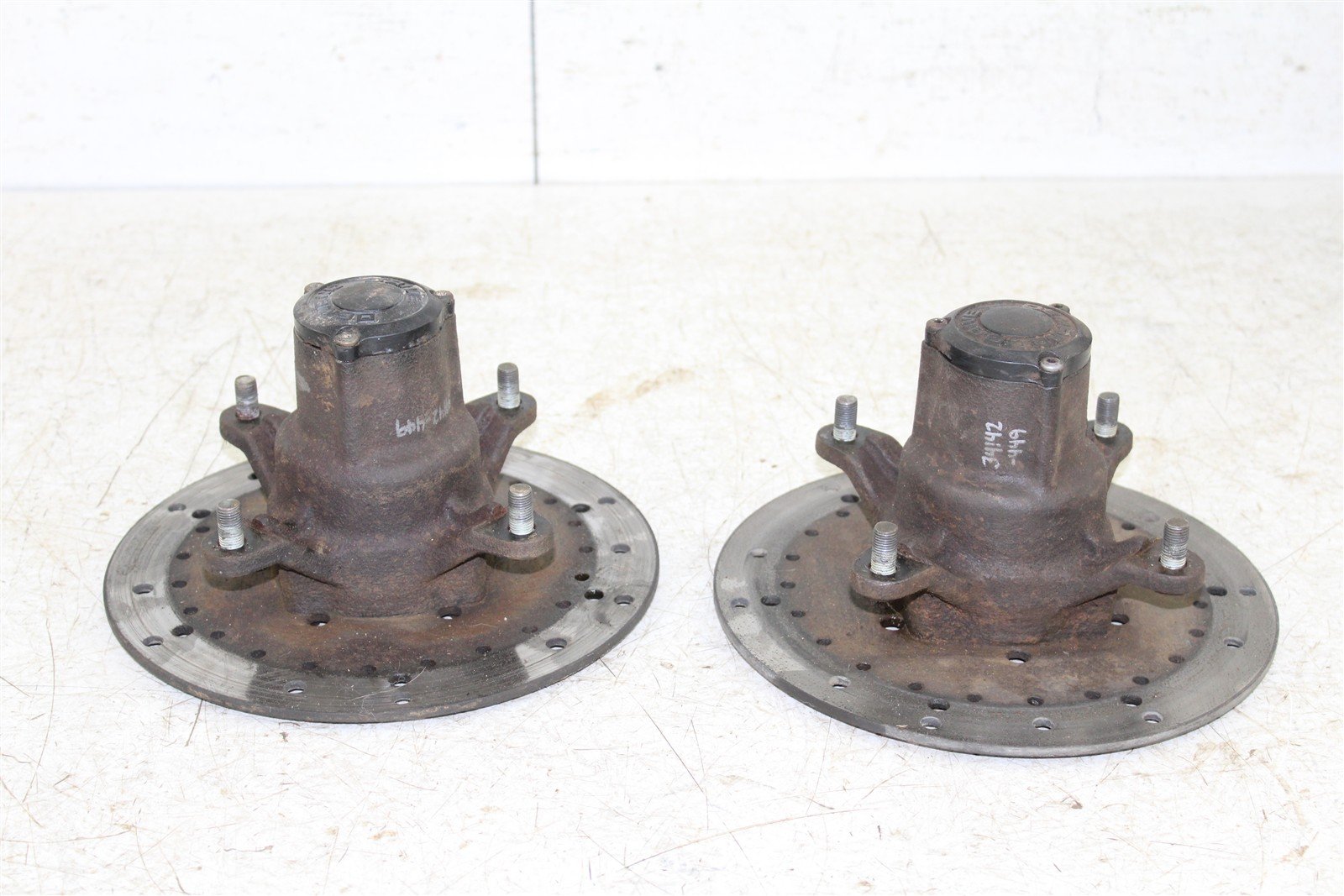 2001 Polaris Sportsman 400 4x4 Front Hubs Brake Rotors Set 34142