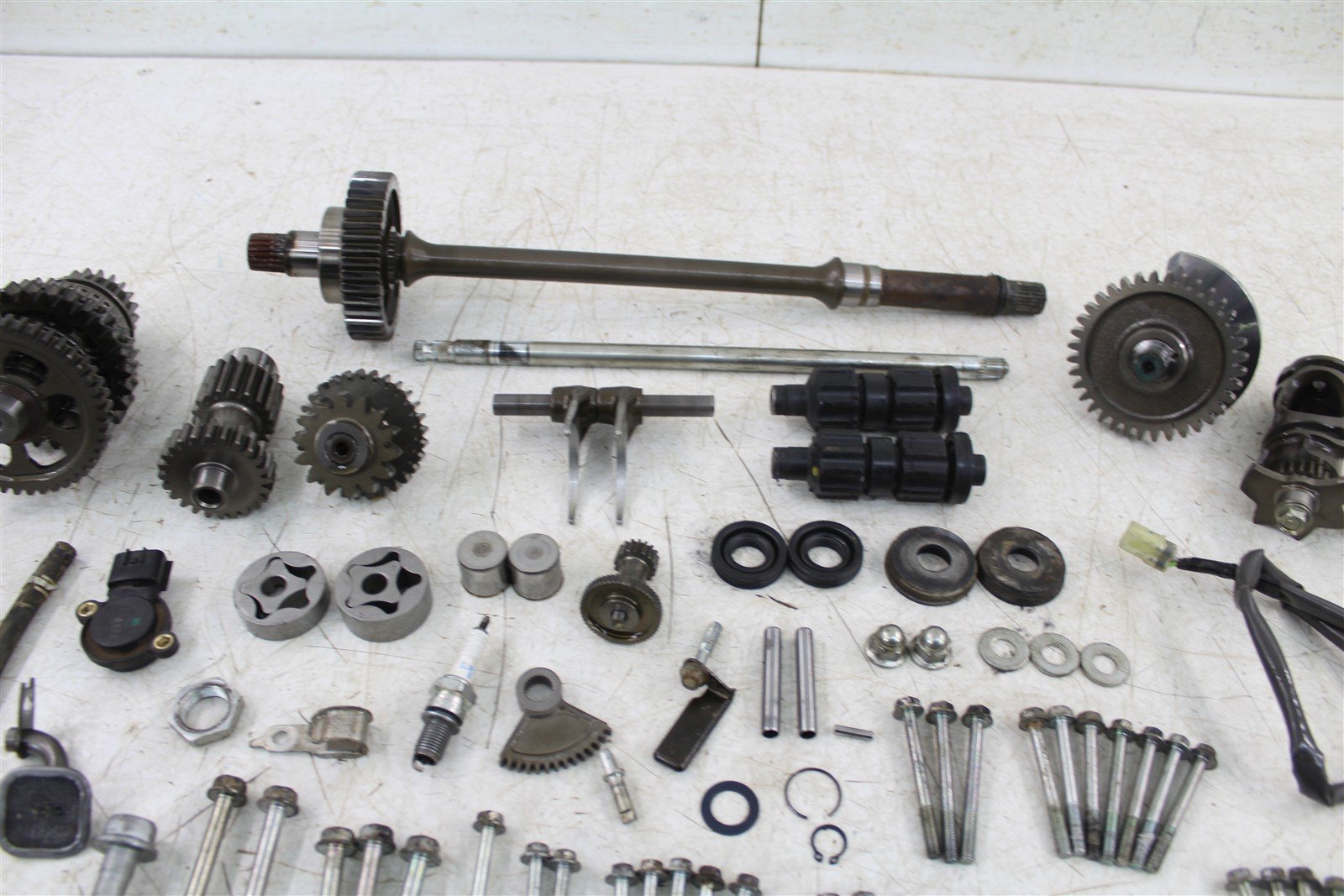 2007 Honda Foreman Rubicon TRX 500 FA Transmission Gears Shift Shaft Forks Drum