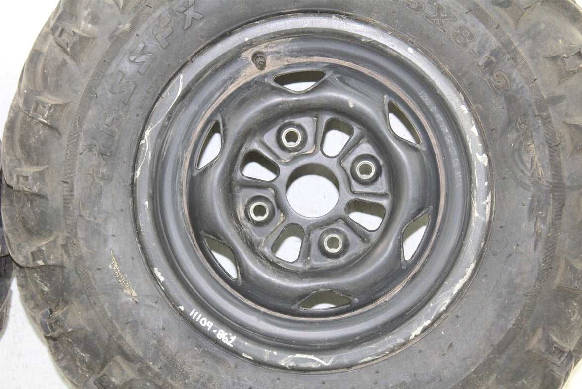 2007 Honda Foreman Rubicon TRX 500 FA Front Wheel Set Rims