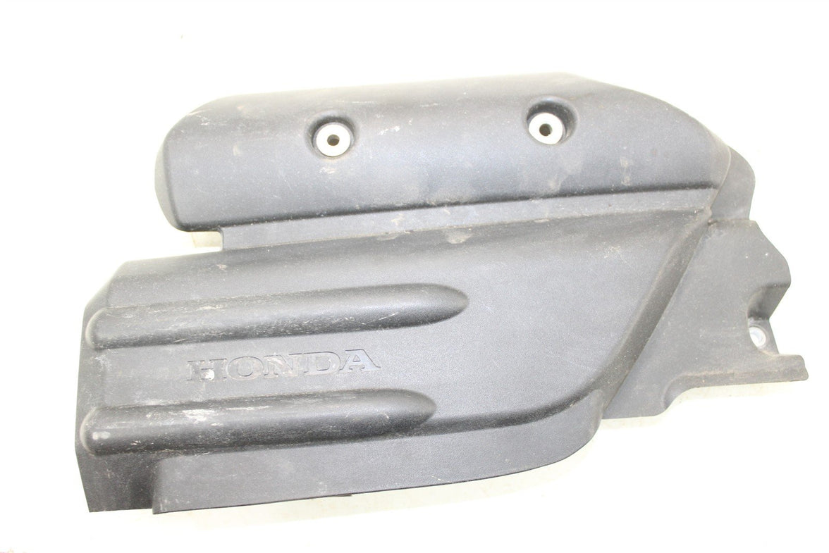 2007 Honda Foreman Rubicon TRX 500 FA Left Side Engine Cover Plastic w/ Mount
