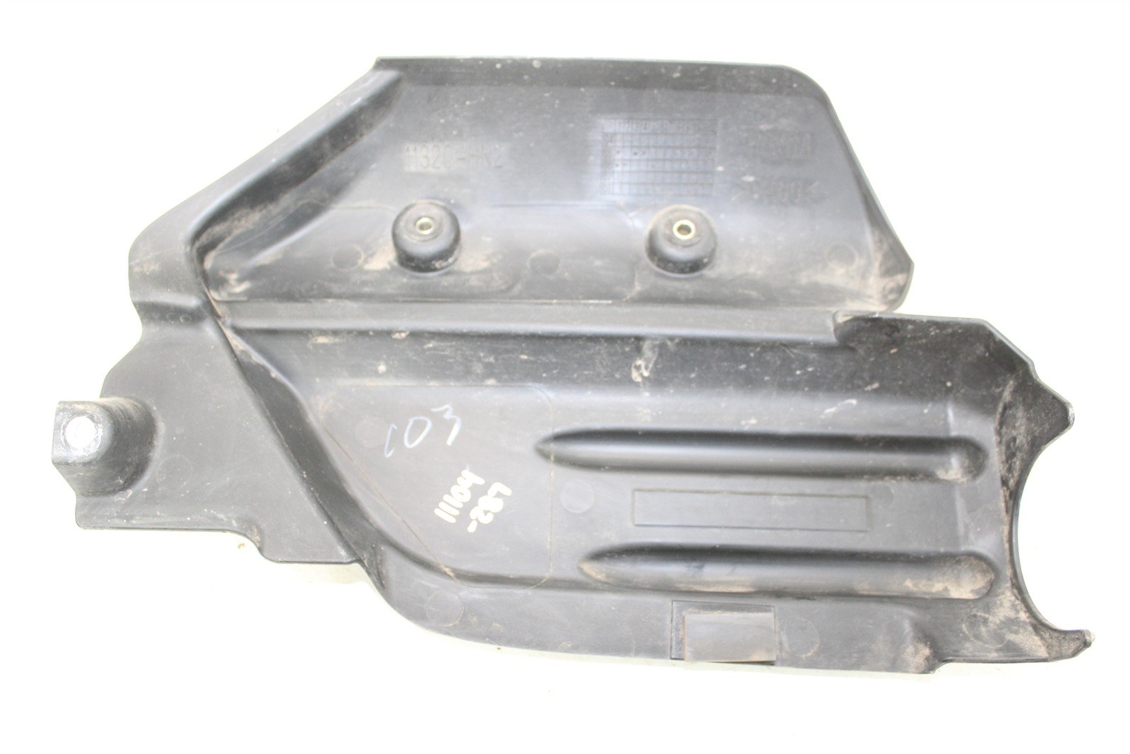 2007 Honda Foreman Rubicon TRX 500 FA Left Side Engine Cover Plastic w/ Mount