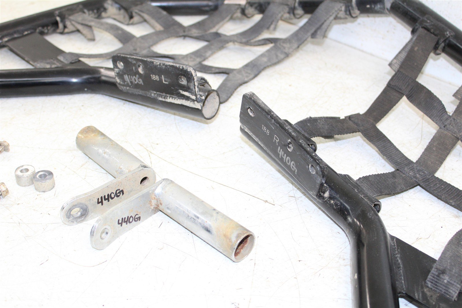 2008 Kawasaki KFX 450R Alba Racing Nerf Bars Pegs Left Right Guards 440G