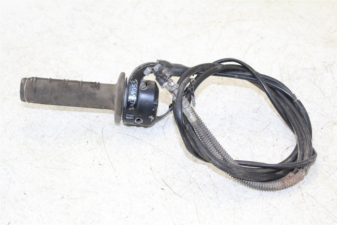 1985 Yamaha XT 600 Throttle Housing Tube w/ Cables Start Switch 55065