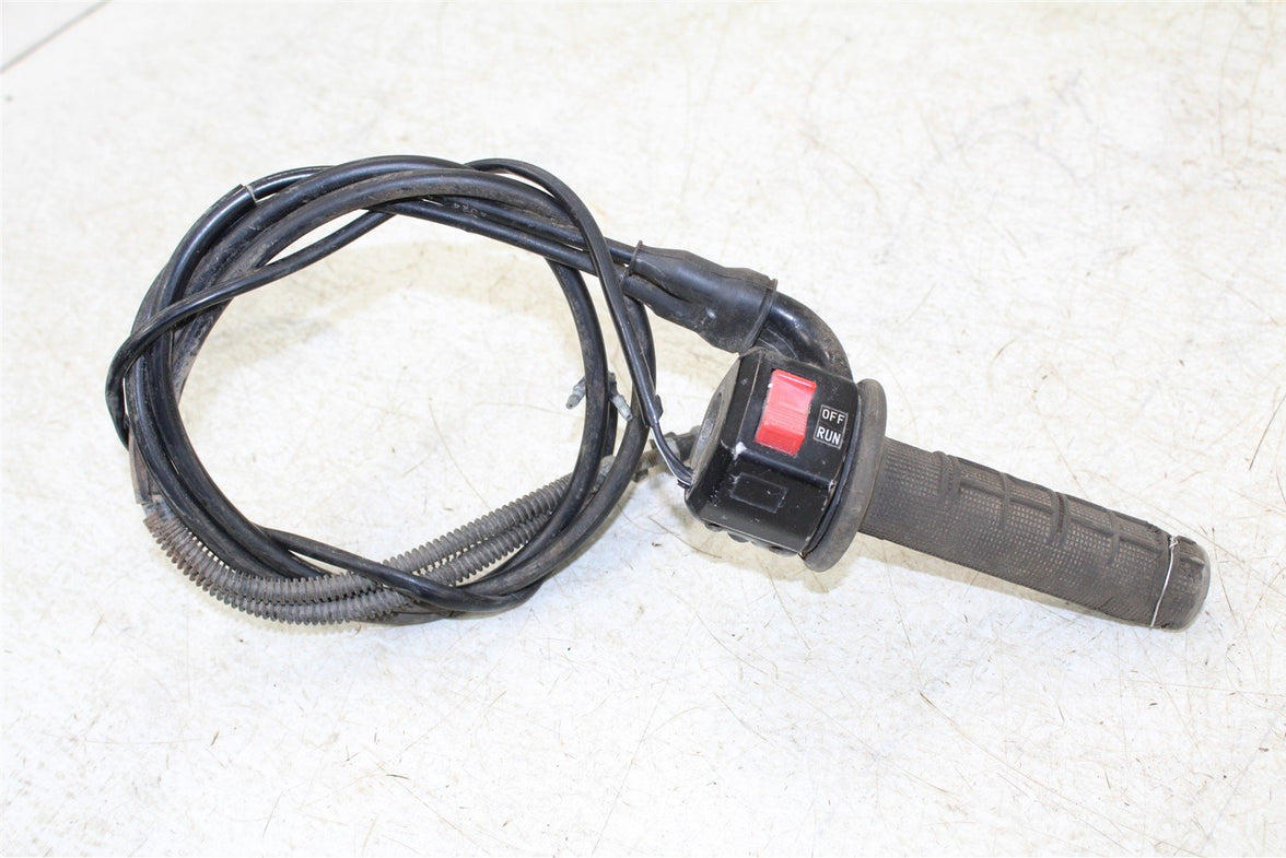 1985 Yamaha XT 600 Throttle Housing Tube w/ Cables Start Switch 55065