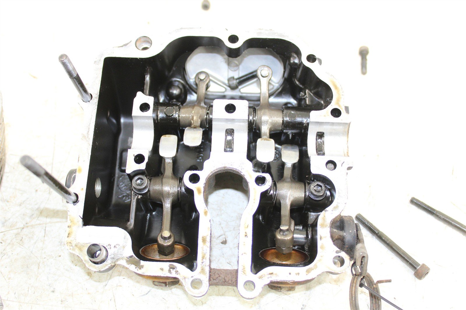 1985 Yamaha XT 600 Cylinder Head w/ Rocker Arms Valve Cover 55065