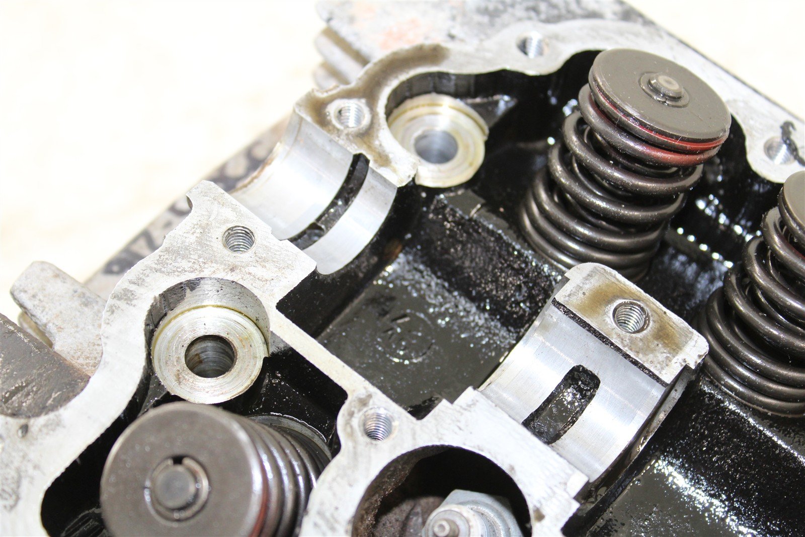 1985 Yamaha XT 600 Cylinder Head w/ Rocker Arms Valve Cover 55065