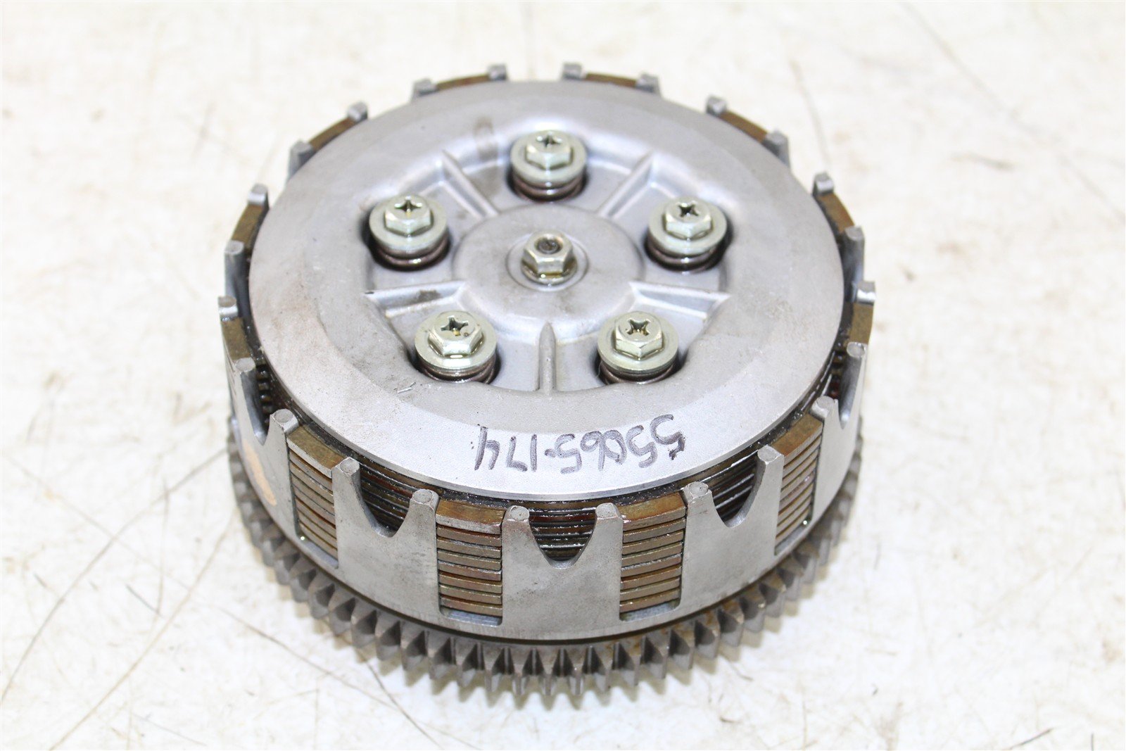 1985 Yamaha XT 600 Clutch Basket Inner Hub Pressure Plate 55065