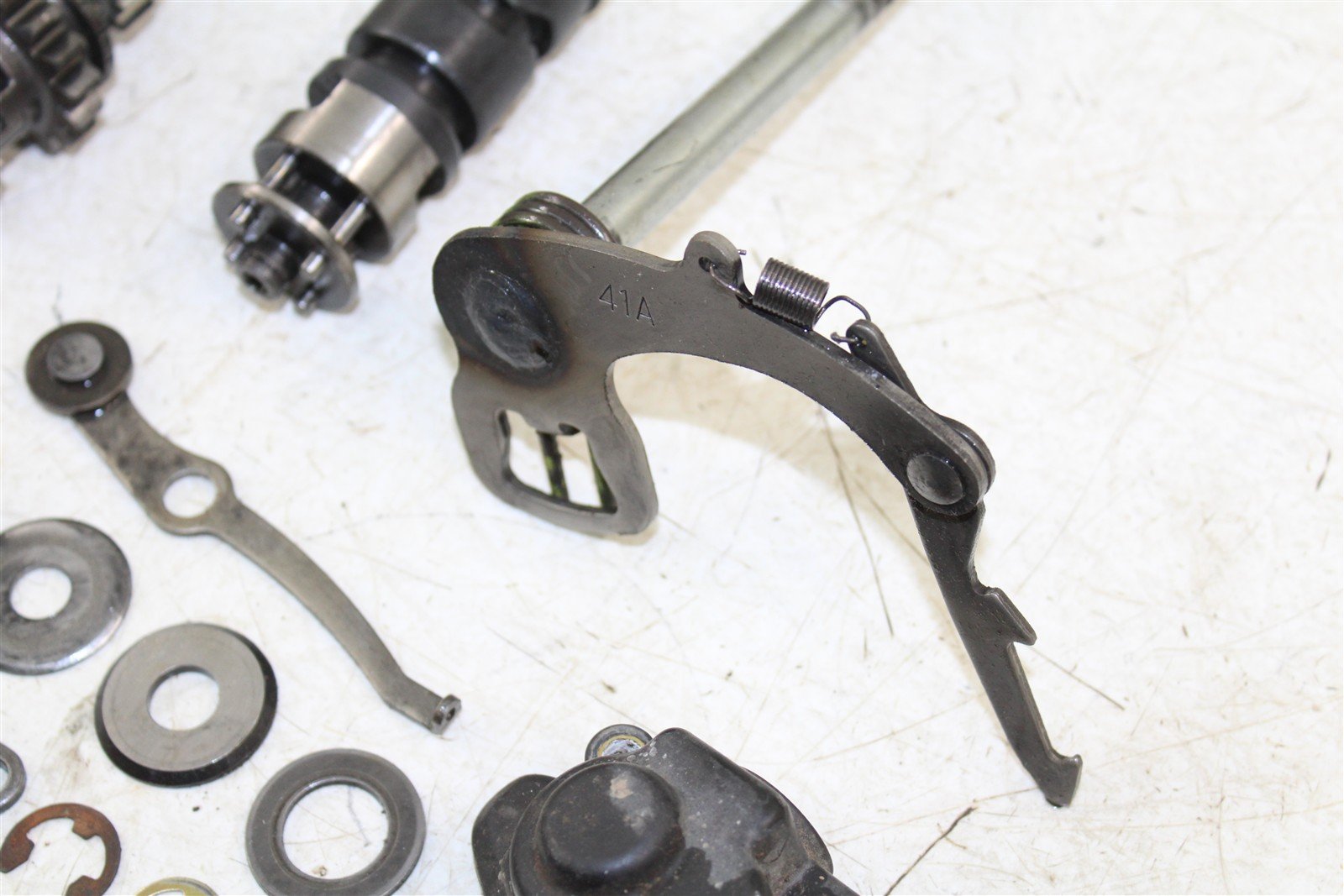 1996 Yamaha PW 80 Transmission Gears Shaft Shift Drum 55066