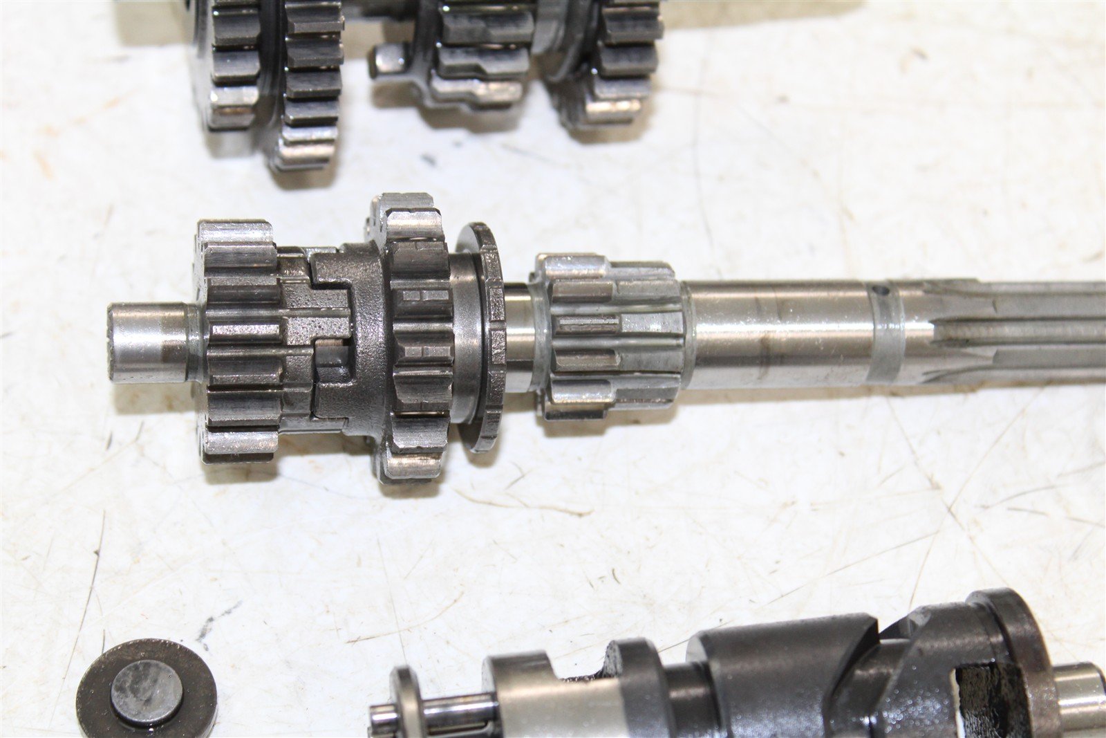 1996 Yamaha PW 80 Transmission Gears Shaft Shift Drum 55066