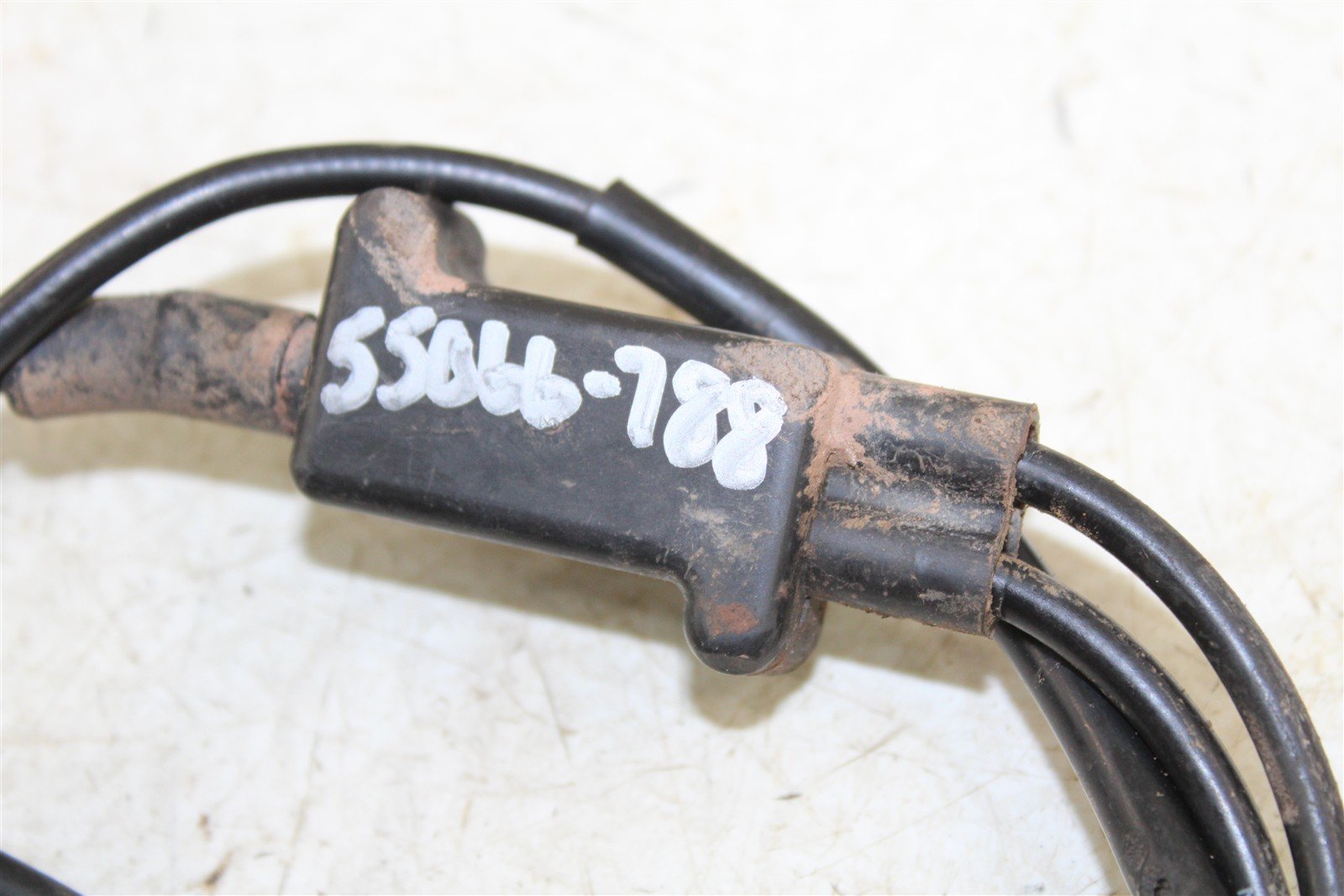 1996 Yamaha PW 80 Throttle Housing Tube w/ Cable Right Handle Switch 55066