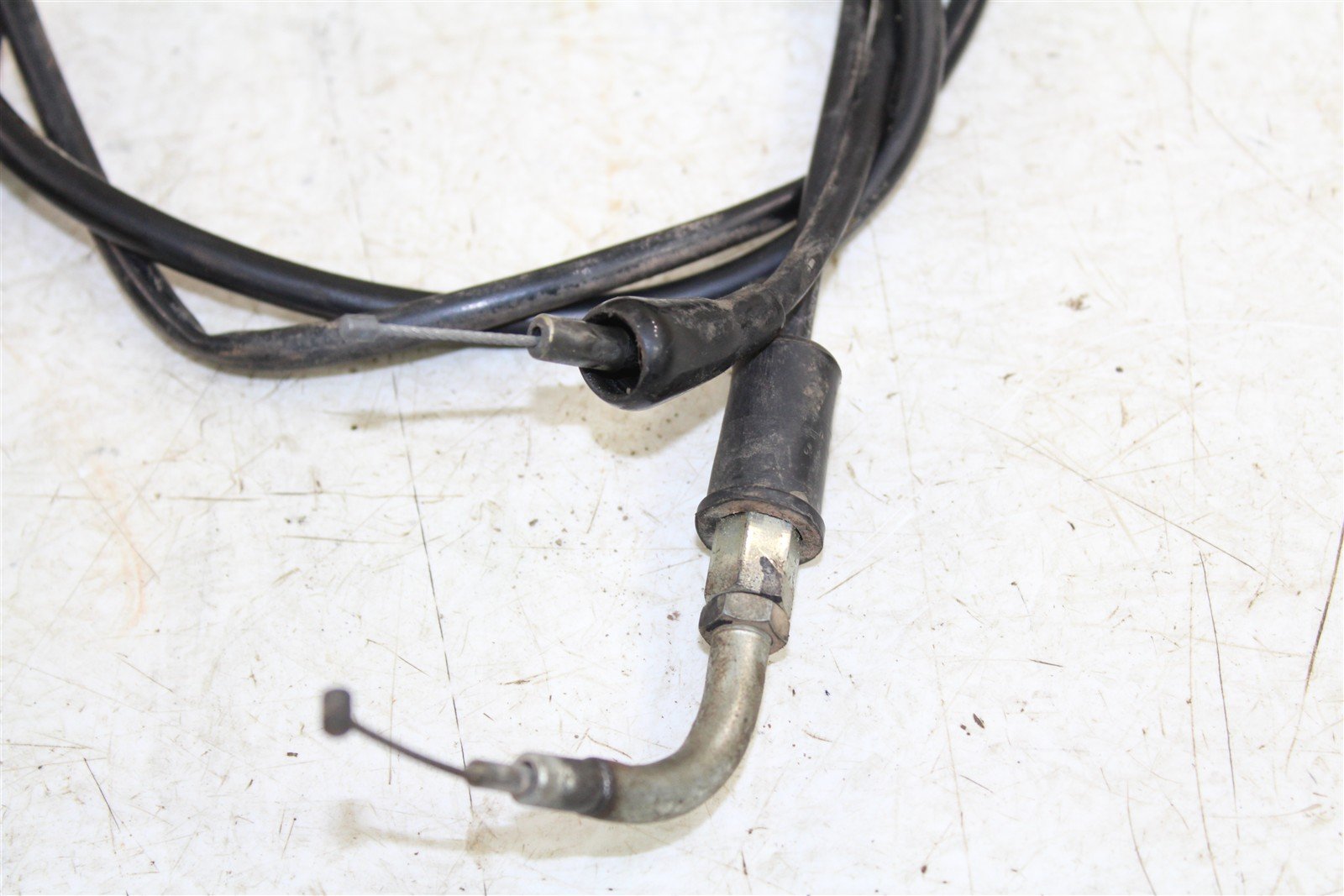 1996 Yamaha PW 80 Throttle Housing Tube w/ Cable Right Handle Switch 55066