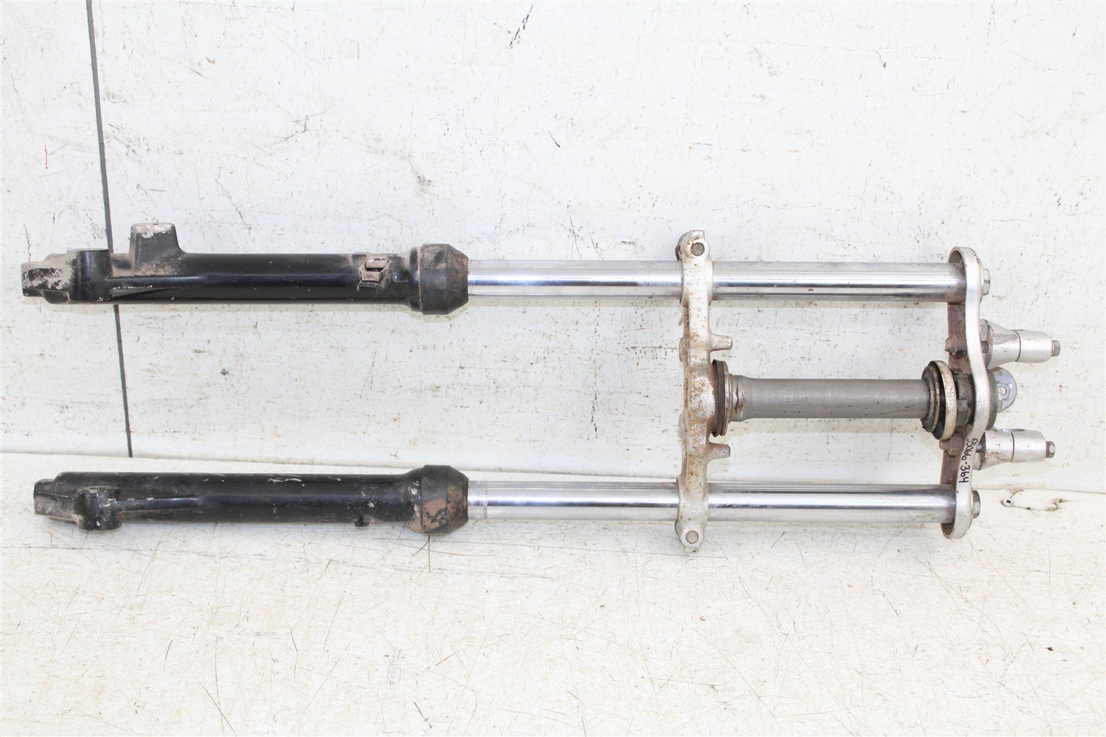 1996 Yamaha PW 80 Fork Tubes Front Suspension Triple Clamps 55066