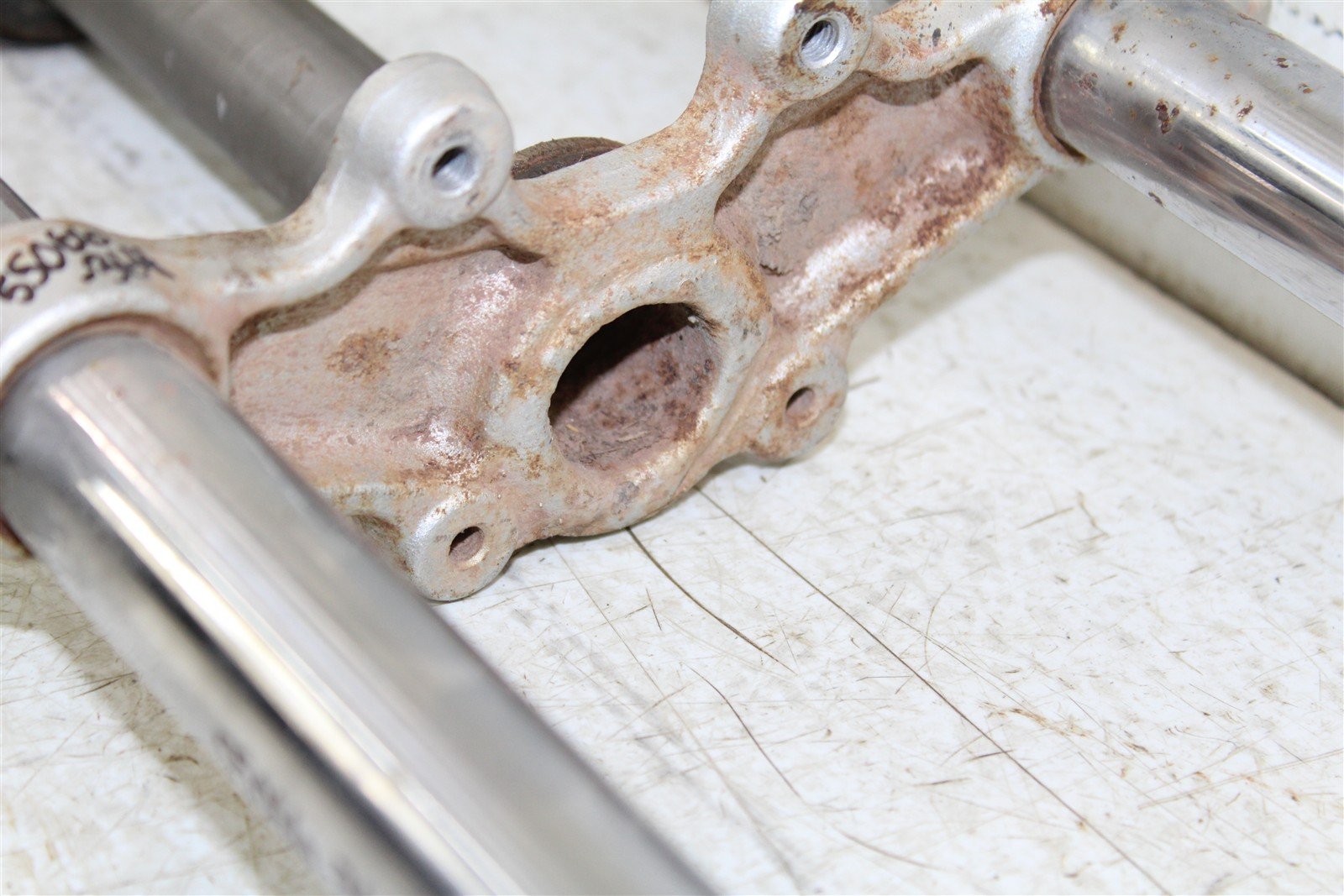 1996 Yamaha PW 80 Fork Tubes Front Suspension Triple Clamps 55066