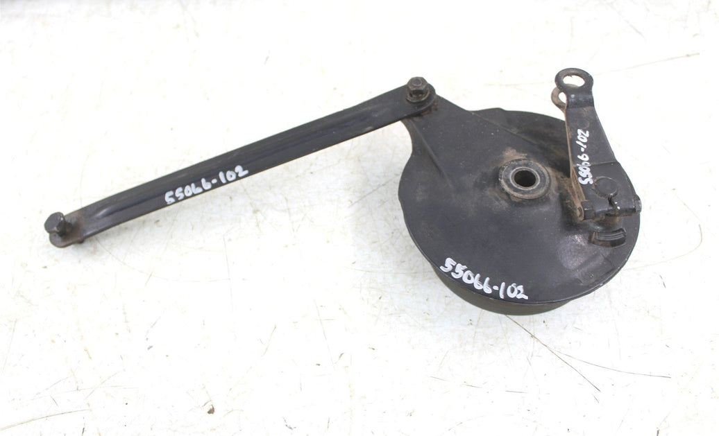 1996 Yamaha PW 80 Rear Brake Drum Plate Panel Shoes Mount 55066