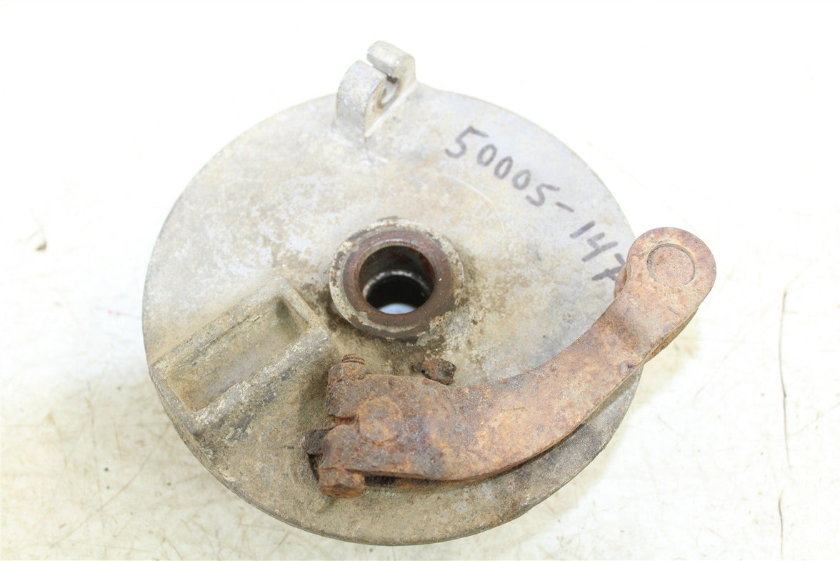 1986 Yamaha Moto 4 200 Front Left Brake Drum Plate Panel Shoes Mount 50005