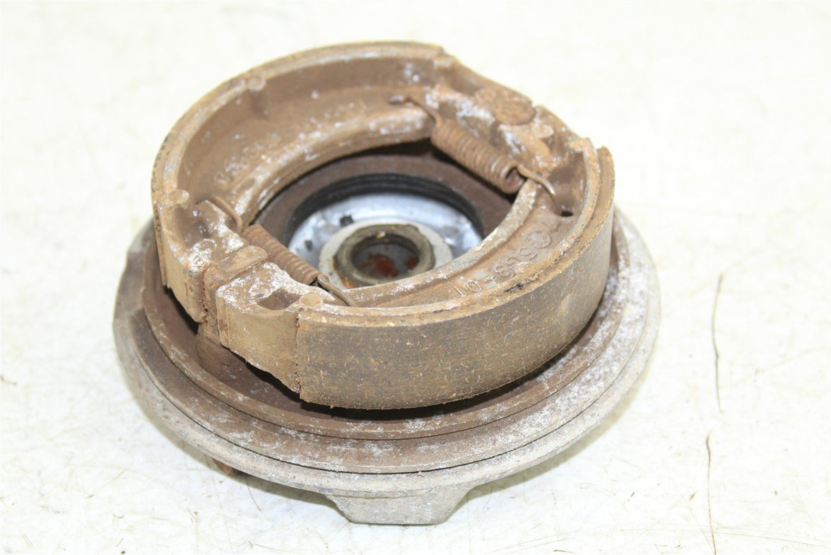 1986 Yamaha Moto 4 200 Front Left Brake Drum Plate Panel Shoes Mount 50005