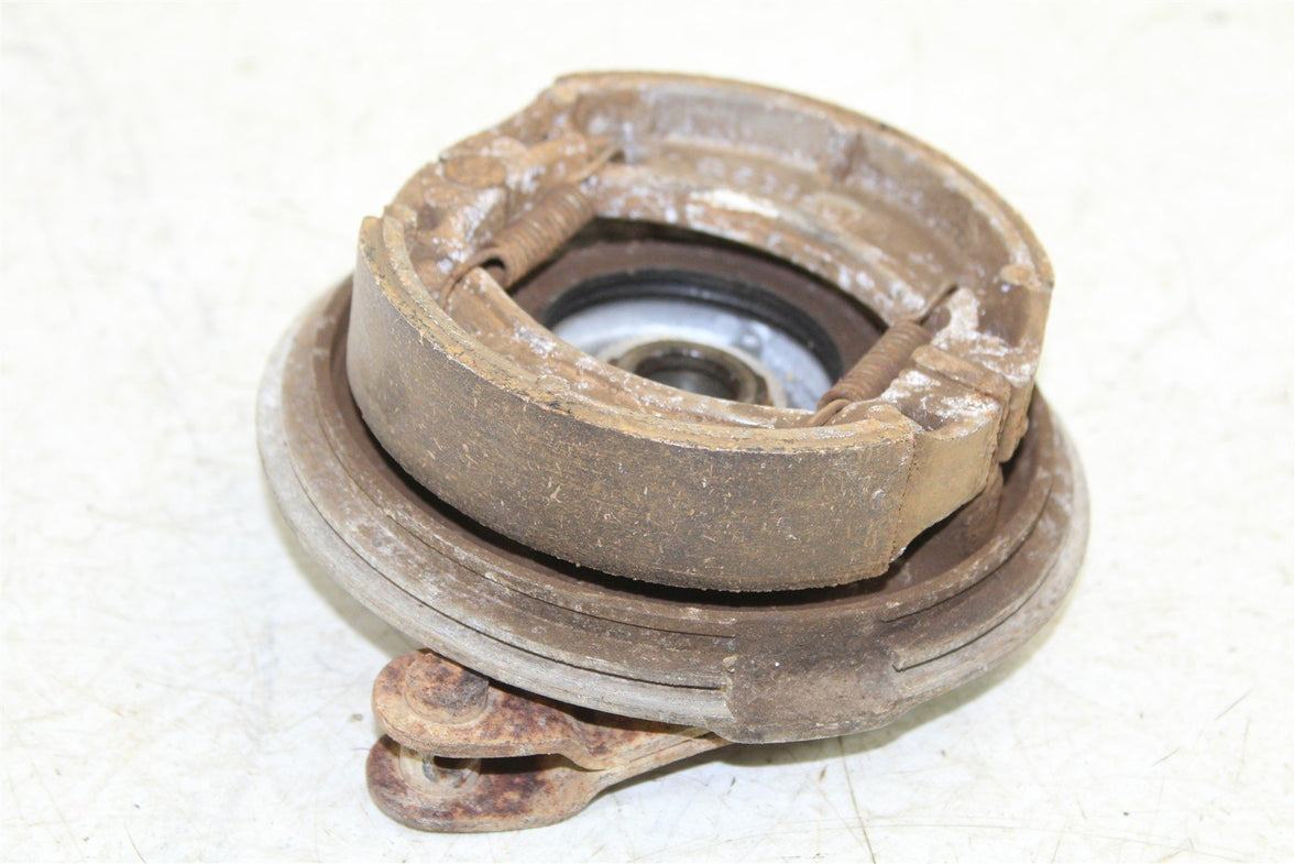 1986 Yamaha Moto 4 200 Front Left Brake Drum Plate Panel Shoes Mount 50005