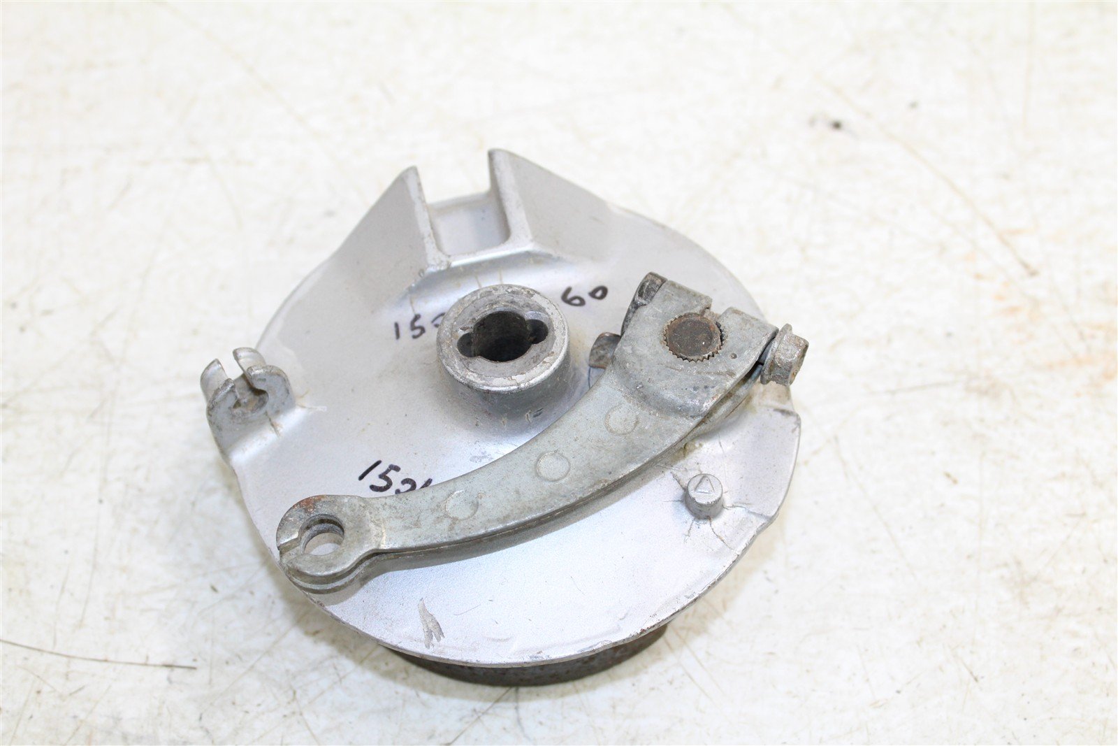 2002 Honda XR 80R Front Brake Drum Plate Panel Shoes Mount 15016