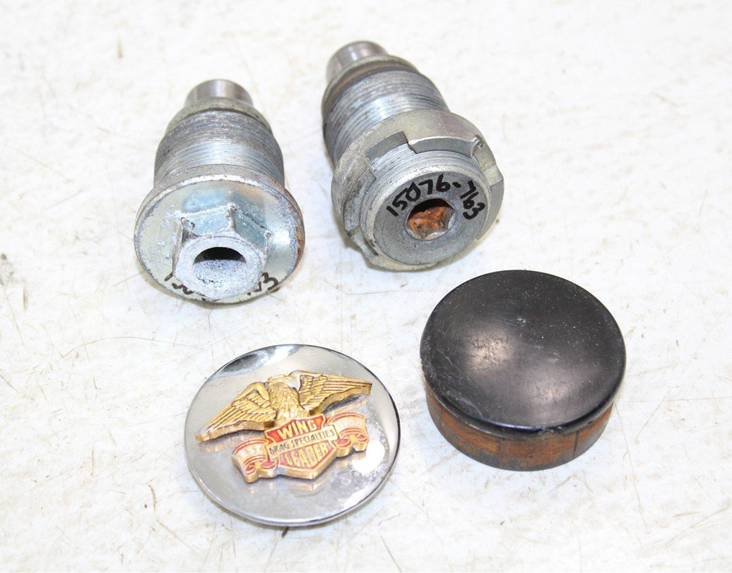 1983 Honda Goldwing Interstate GL 1100 Swingarm Bolts Nut w/ Dust Caps 15076