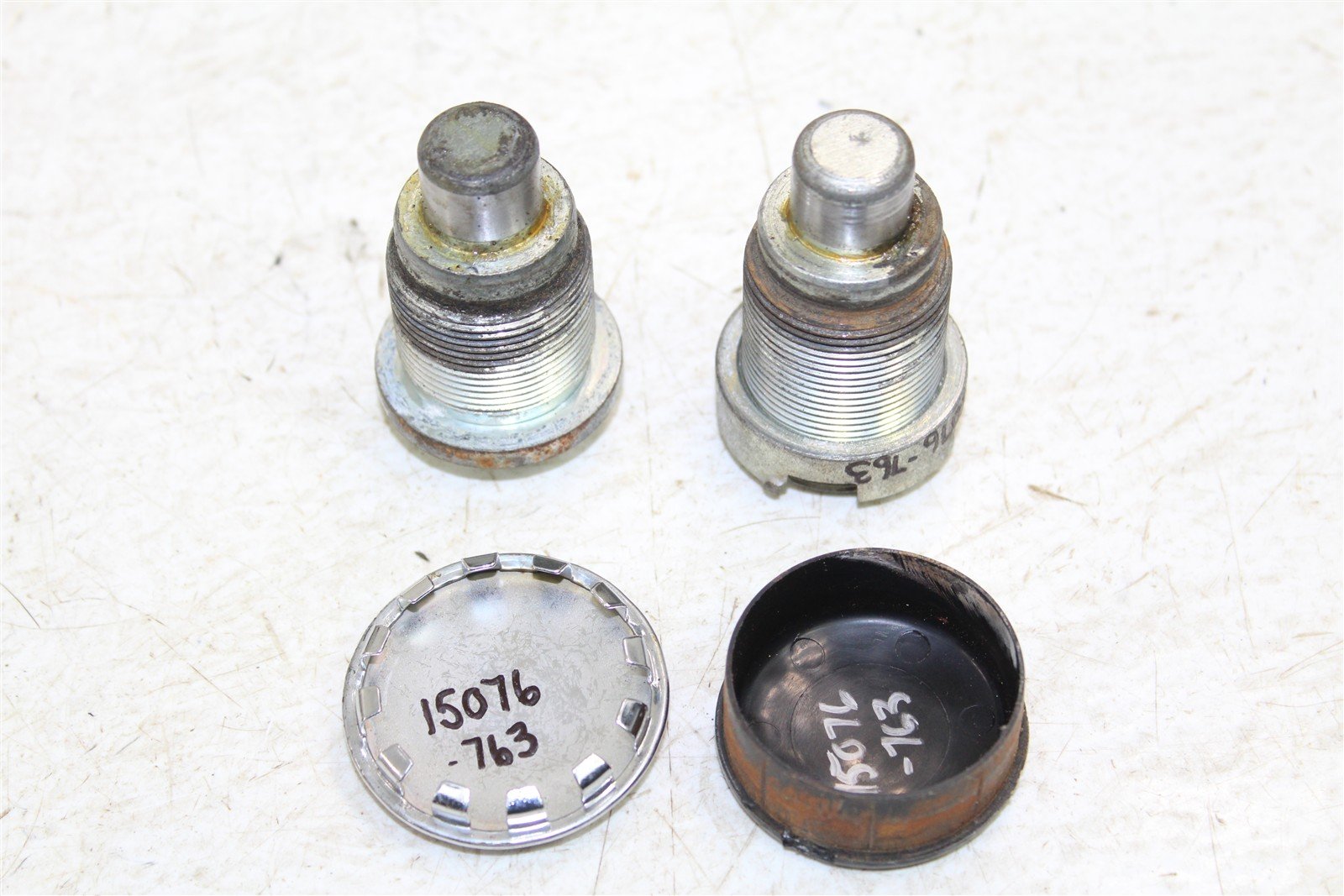 1983 Honda Goldwing Interstate GL 1100 Swingarm Bolts Nut w/ Dust Caps 15076