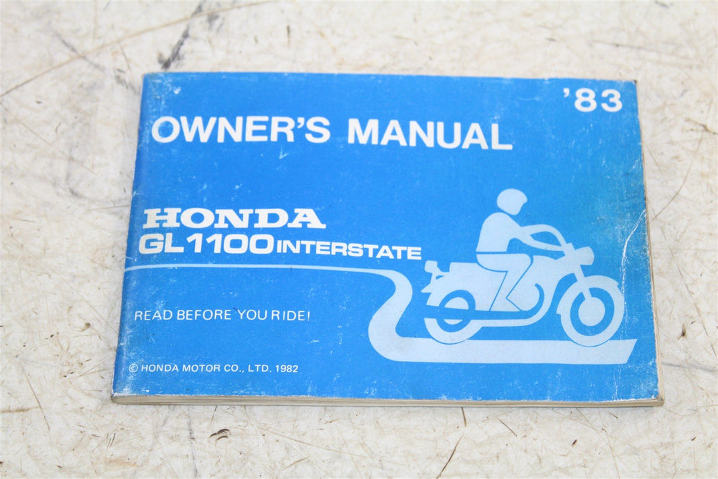 1983 Honda Goldwing Interstate GL 1100 Owners Manual 15076