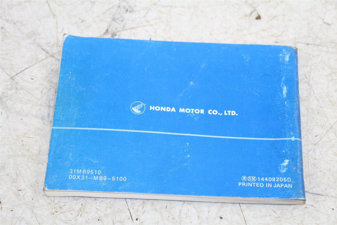 1983 Honda Goldwing Interstate GL 1100 Owners Manual 15076