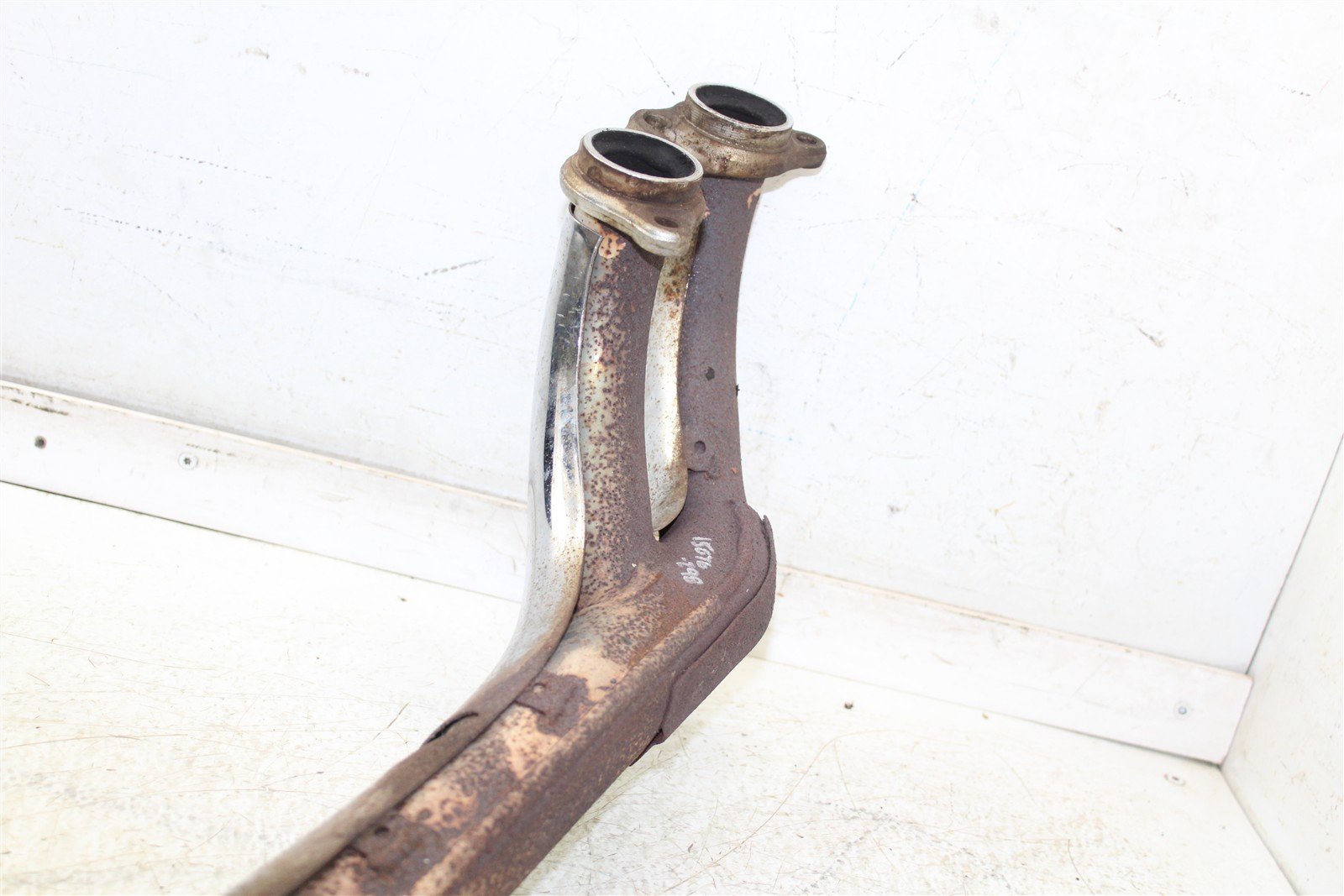 1983 Honda Goldwing Interstate GL 1100 Exhaust System Head Pipe Muffler 15076