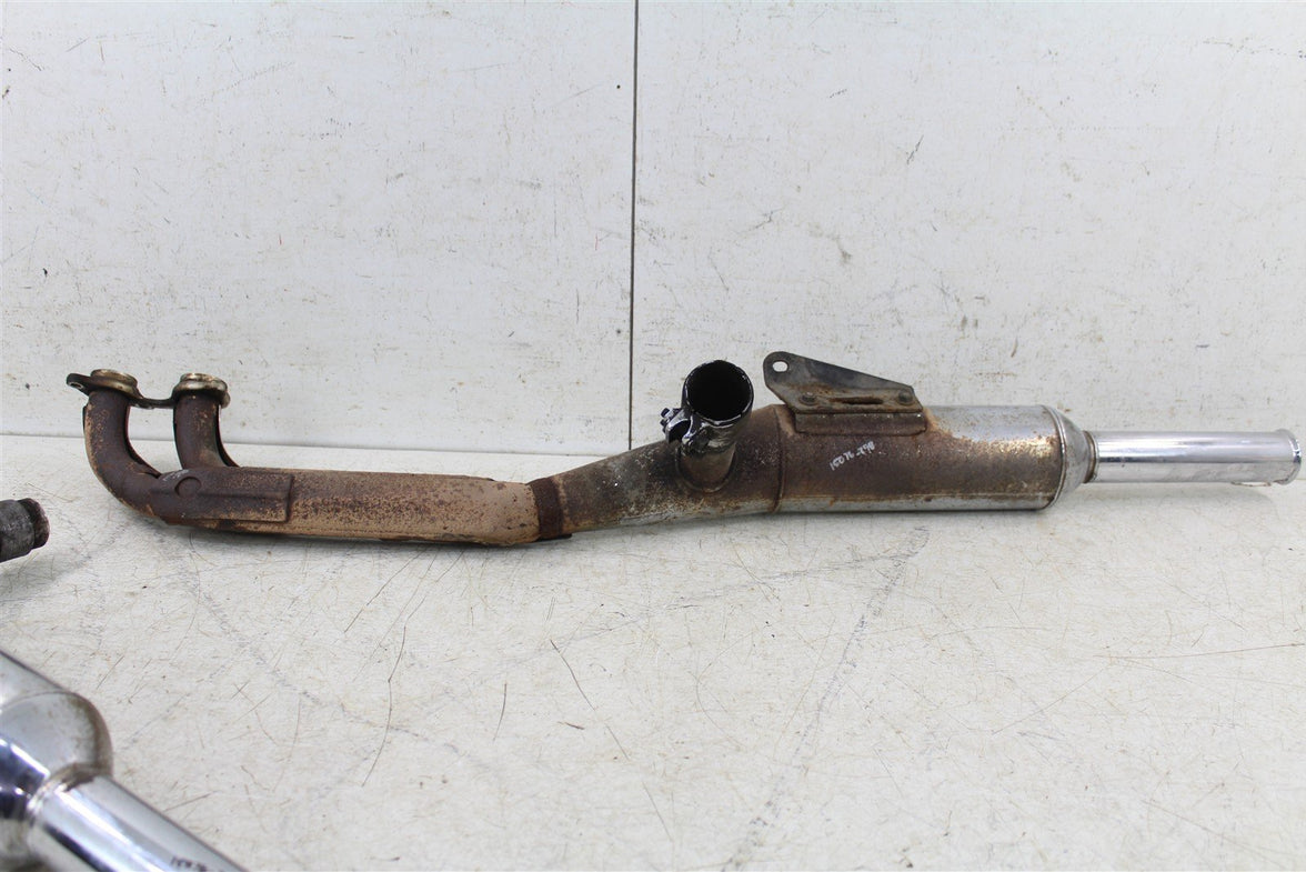 1983 Honda Goldwing Interstate GL 1100 Exhaust System Head Pipe Muffler 15076