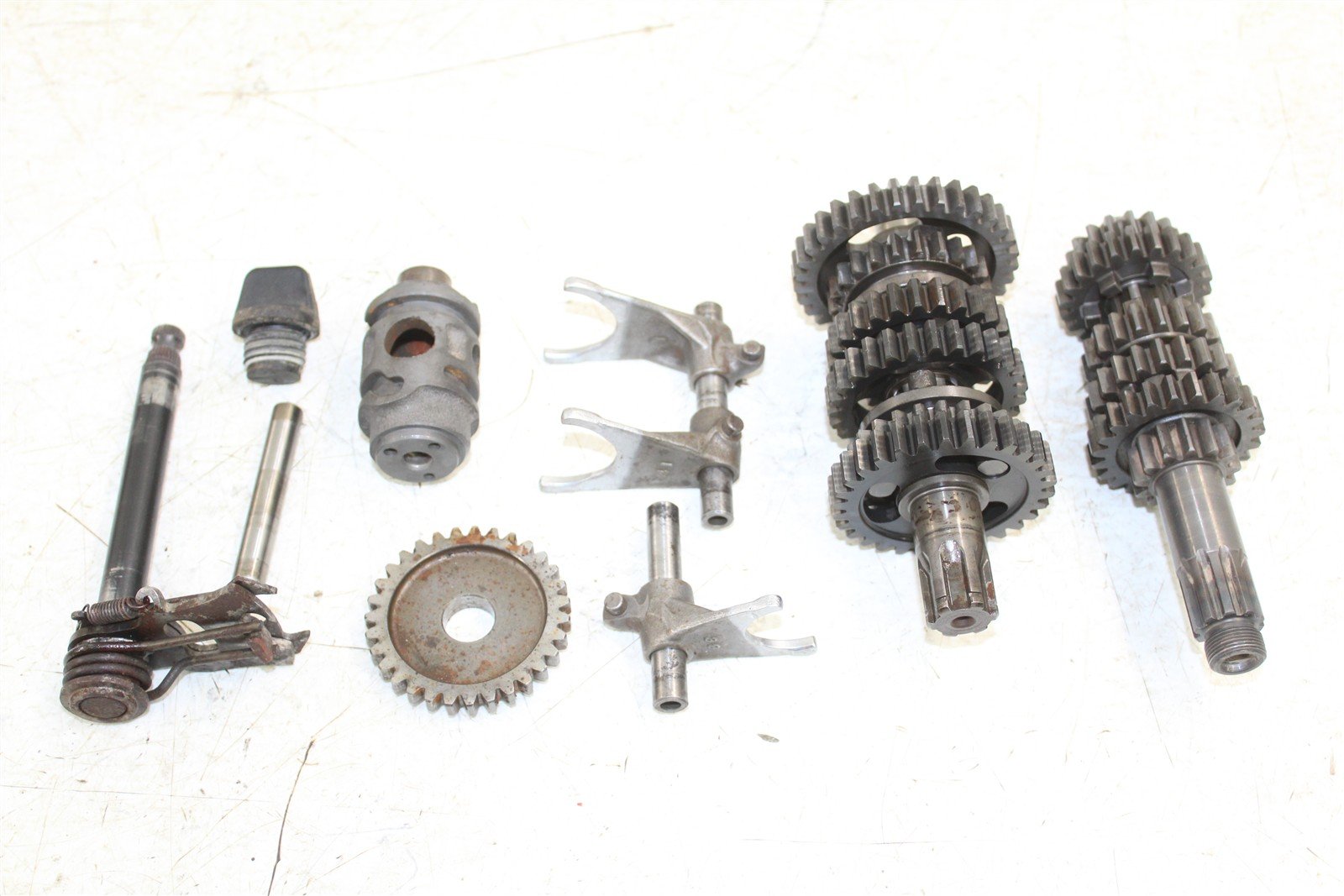 2003 Kawasaki KX 85 Transmission Gears Shaft Shift Forks Drum 27036