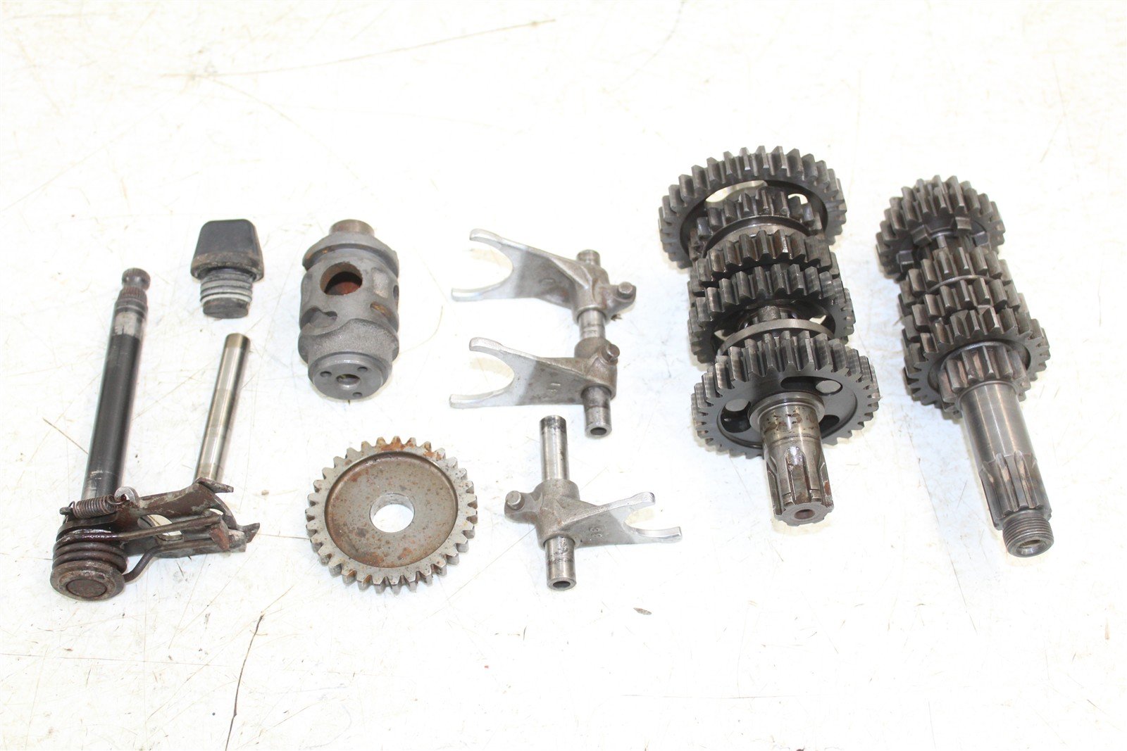2003 Kawasaki KX 85 Transmission Gears Shaft Shift Forks Drum 27036