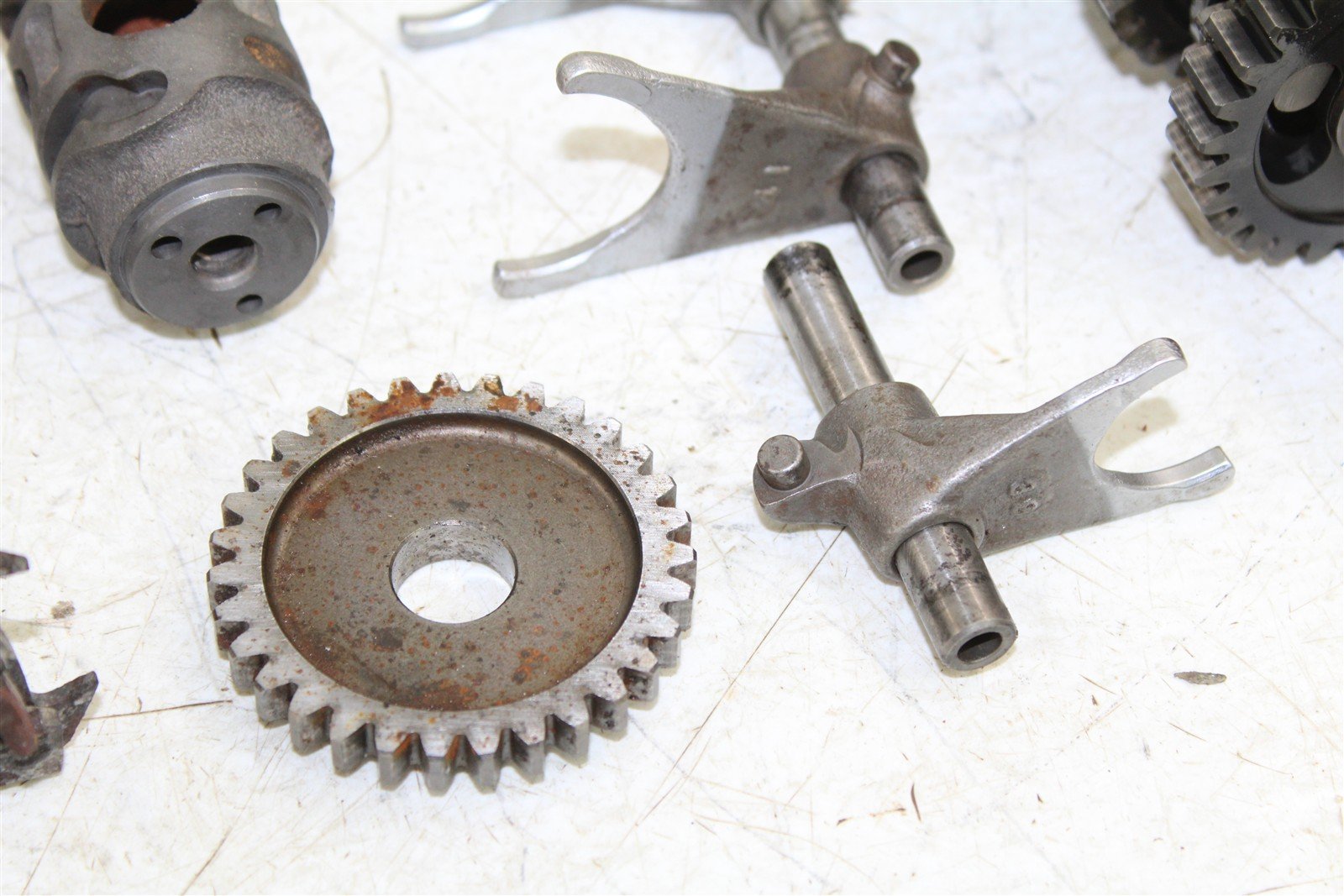 2003 Kawasaki KX 85 Transmission Gears Shaft Shift Forks Drum 27036