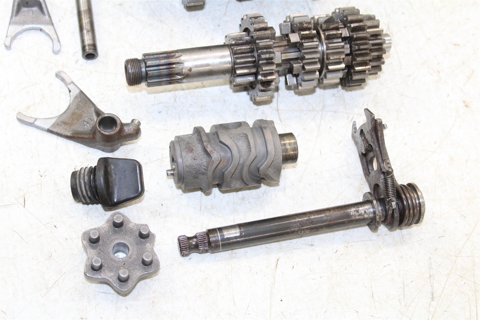 2003 Kawasaki KX 85 Transmission Gears Shaft Shift Forks Drum 27036