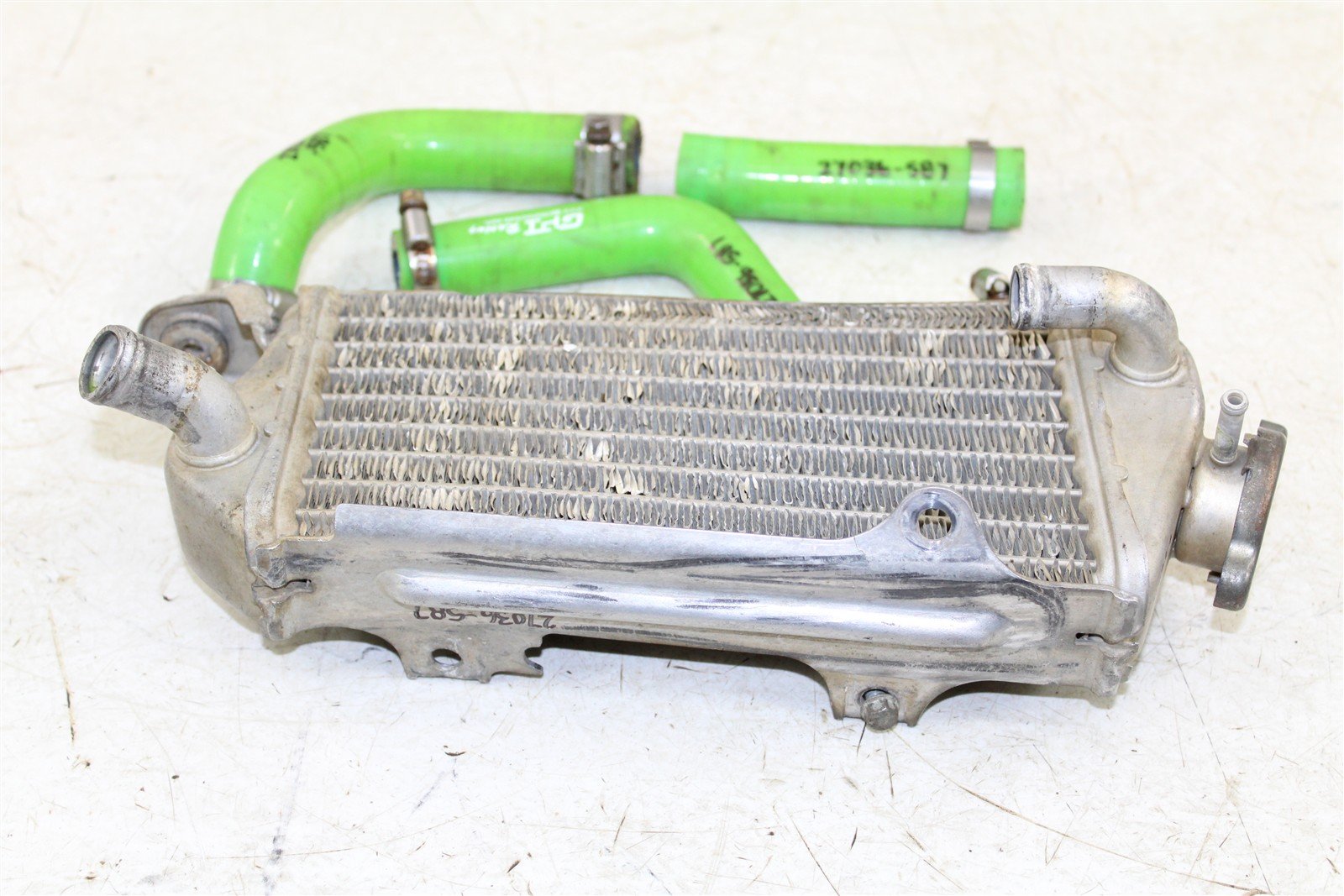 2003 Kawasaki KX 85 Right Side Radiator w/ Hoses 27036