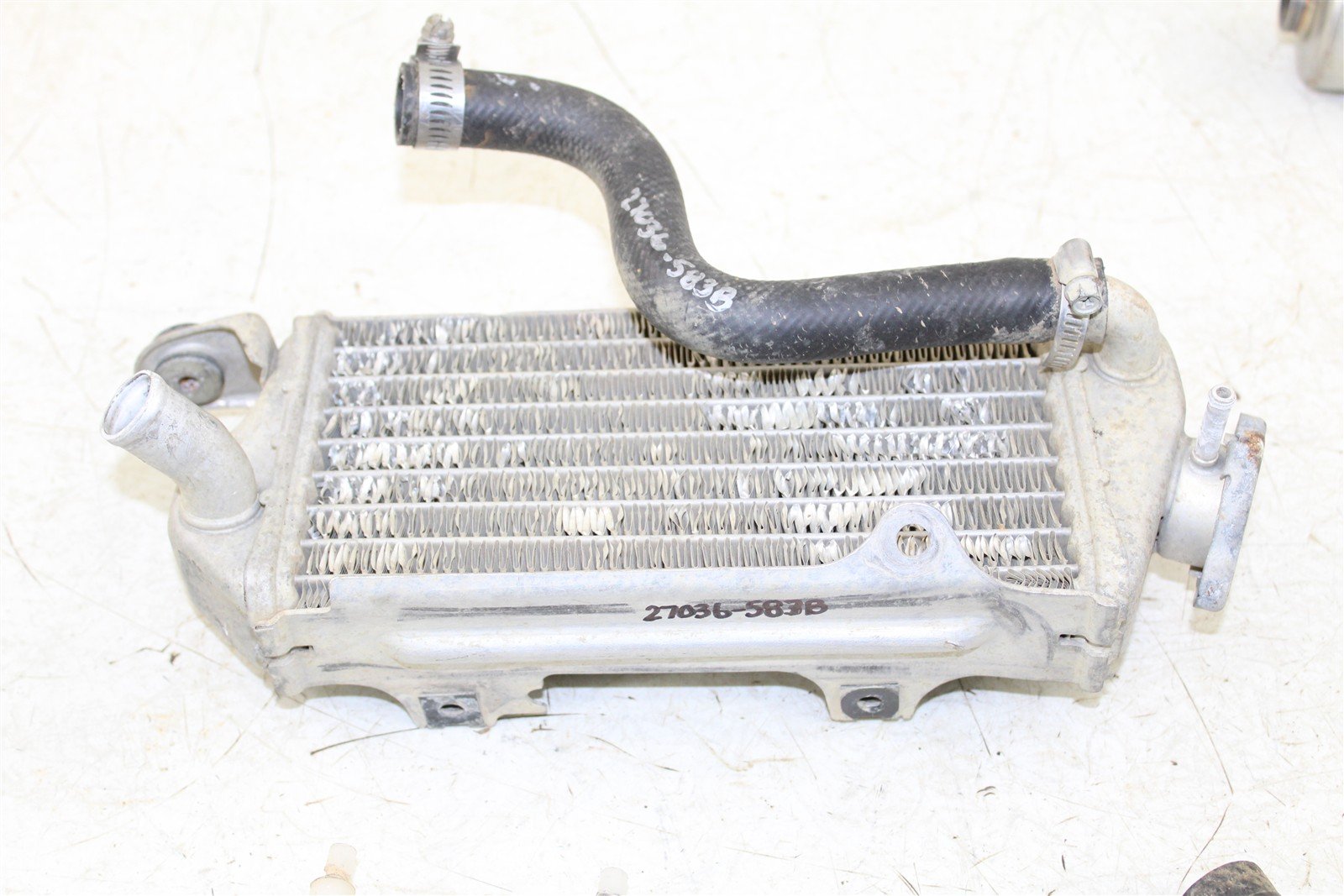 2003 Kawasaki KX 85 Right Side Radiator w/ Hoses Guard 27036