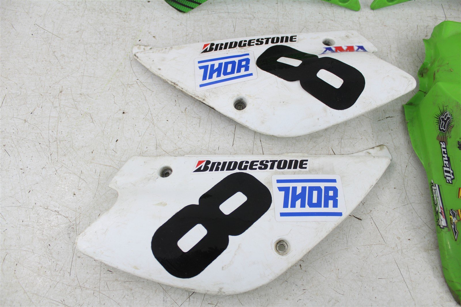 2003 Kawasaki KX 85 Fender Set Rear Front Number Plates 27036