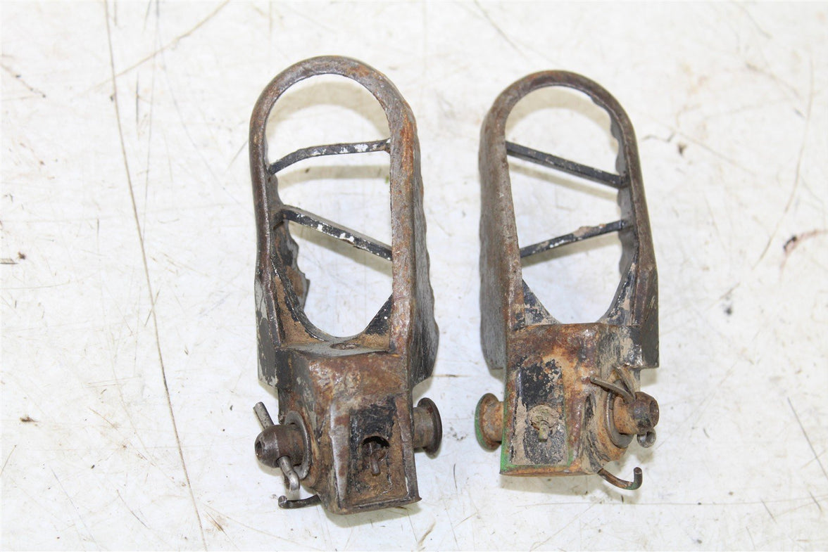 2003 Kawasaki KX 85 Foot Pegs Set Hardware Springs Rests 27036