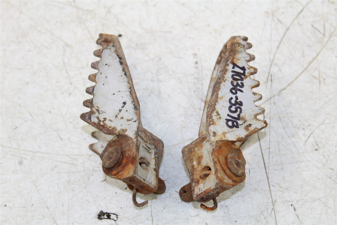 2003 Kawasaki KX 85 Foot Pegs Set Hardware Springs Rests 27036