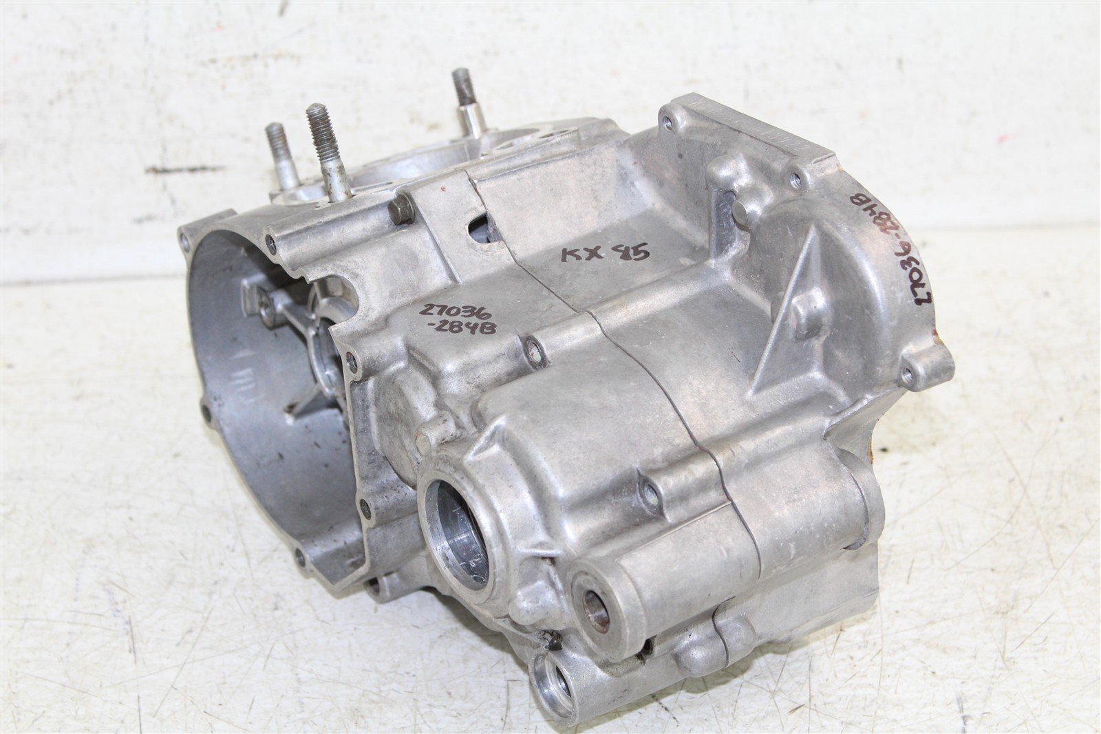 2003 Kawasaki KX 85 Engine Cases Crankcase Motor Left Right 27036