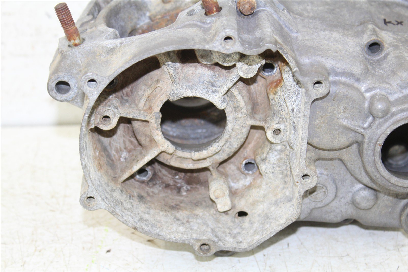 2003 Kawasaki KX 100 Engine Cases Crankcase Motor Left Right 27036