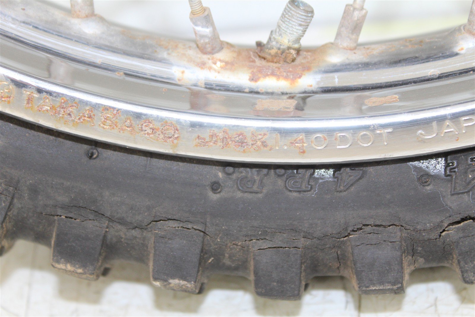 2001 Suzuki JR 80 Front Wheel Rim Hub 46038