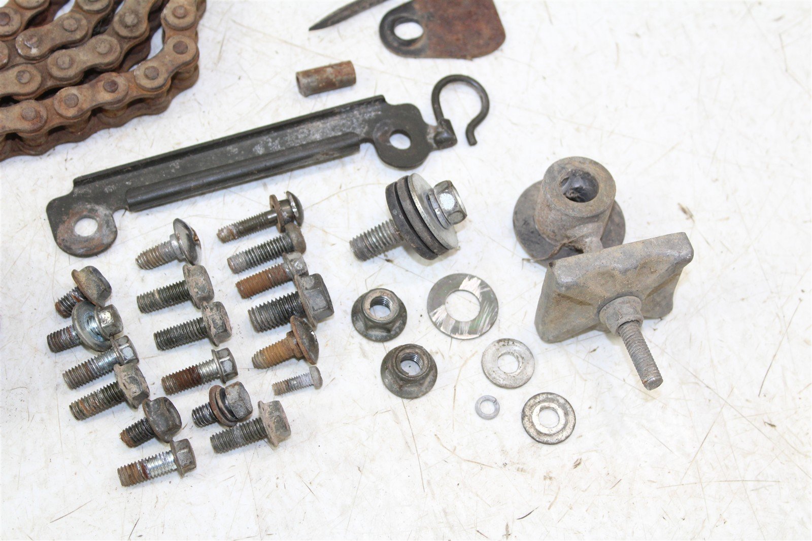 2001 Suzuki JR 80 Chassis Bolt Kit Hardware Chain Adjuster Slide Mount 46038