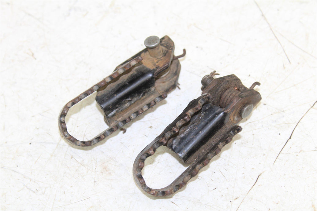 2001 Suzuki JR 80 Foot Pegs Set Hardware Springs Rests 46038