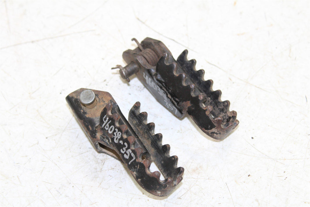 2001 Suzuki JR 80 Foot Pegs Set Hardware Springs Rests 46038