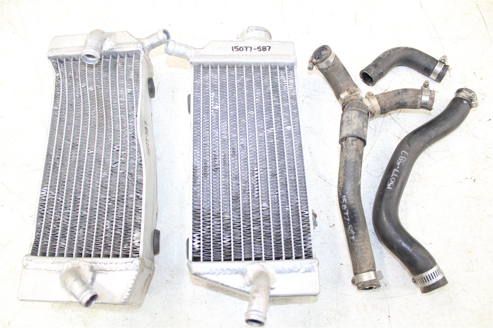 2005 Honda CRF 450R Oversized Radiators w/ Hoses Left Right 15077