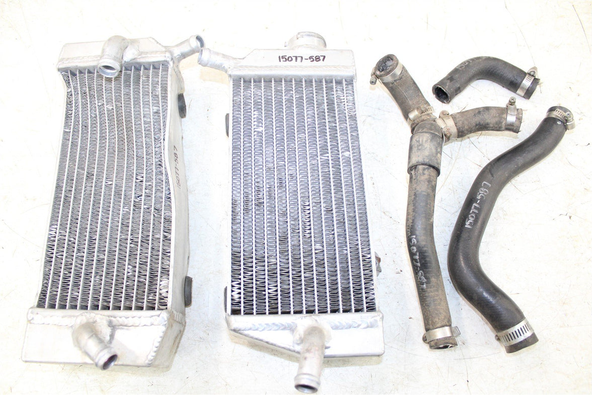 2005 Honda CRF 450R Oversized Radiators w/ Hoses Left Right 15077