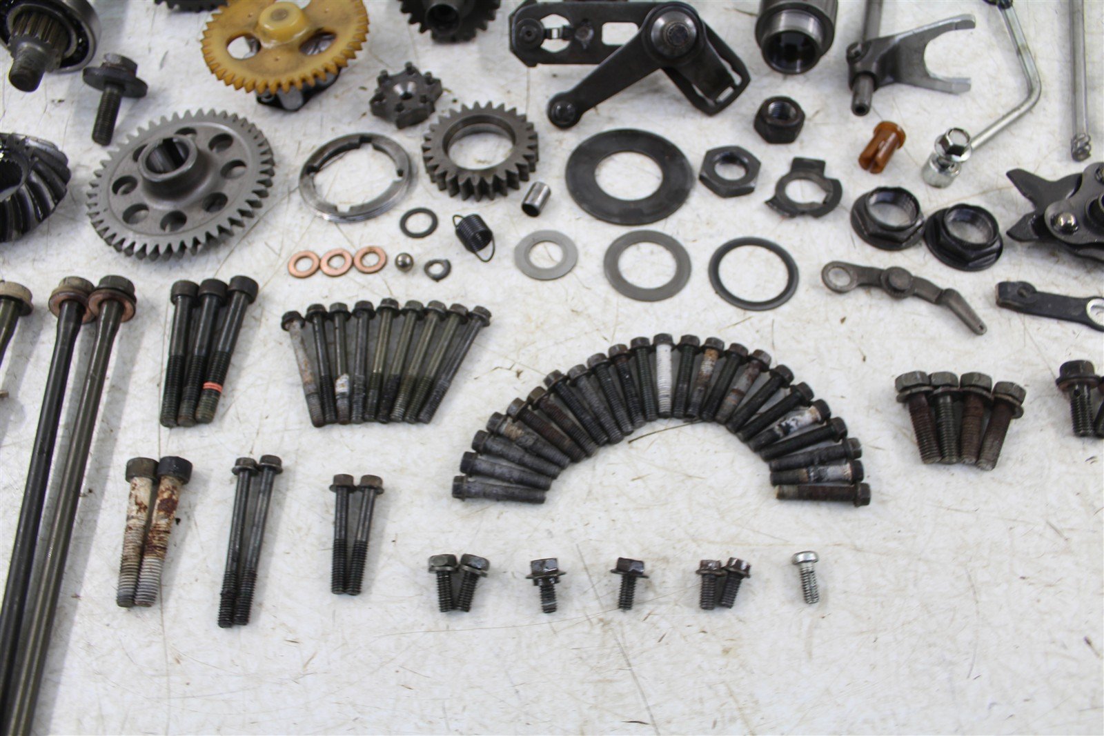 1999 Yamaha Big Bear 350 4x4 Transmission Gears Shift Shaft Forks Drum 50108